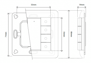 Heatit Z-push Button 8